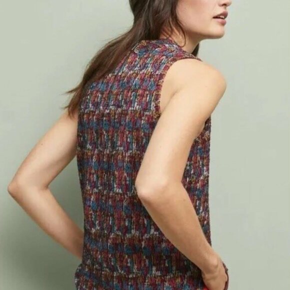ANTHROPOLOGIE BY AKEMI & KIN PETRA MOCK NECK CUELLO TOP XS - Picture 2 of 7